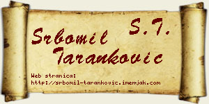 Srbomil Taranković vizit kartica